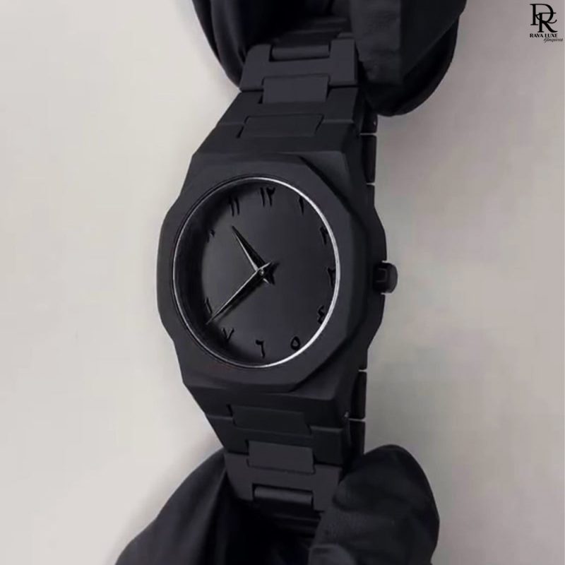 🖤 Arabic Black Dubai Watch