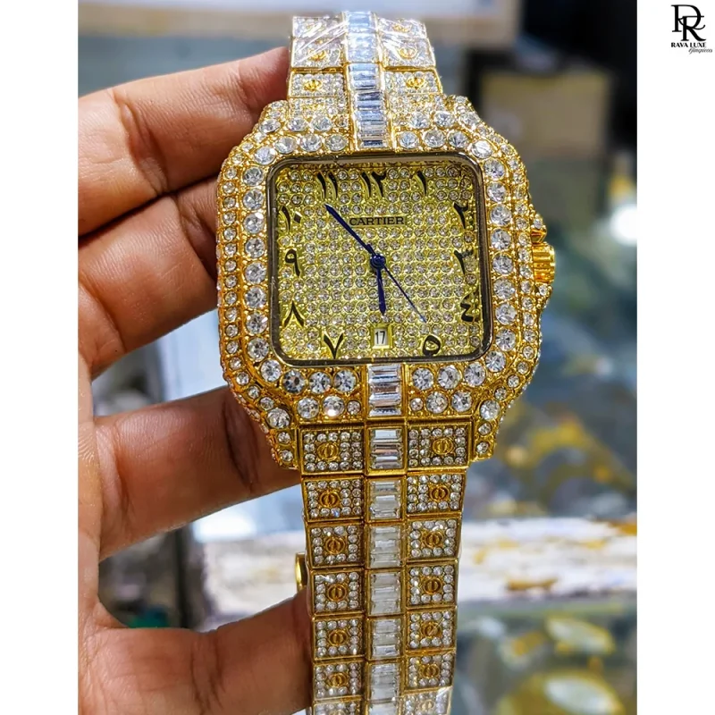 Cartier Square – Full Diamond Luxury Watch