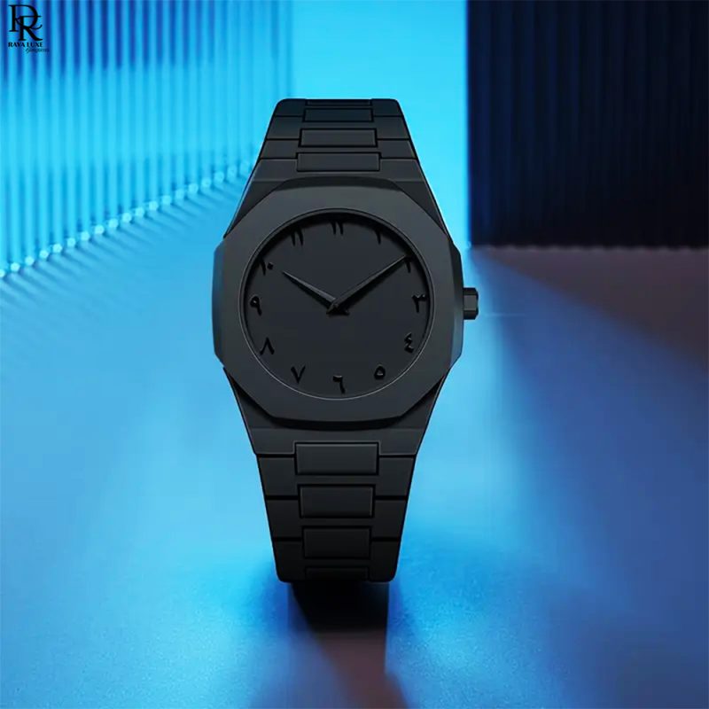 🖤 Arabic Black Dubai Watch