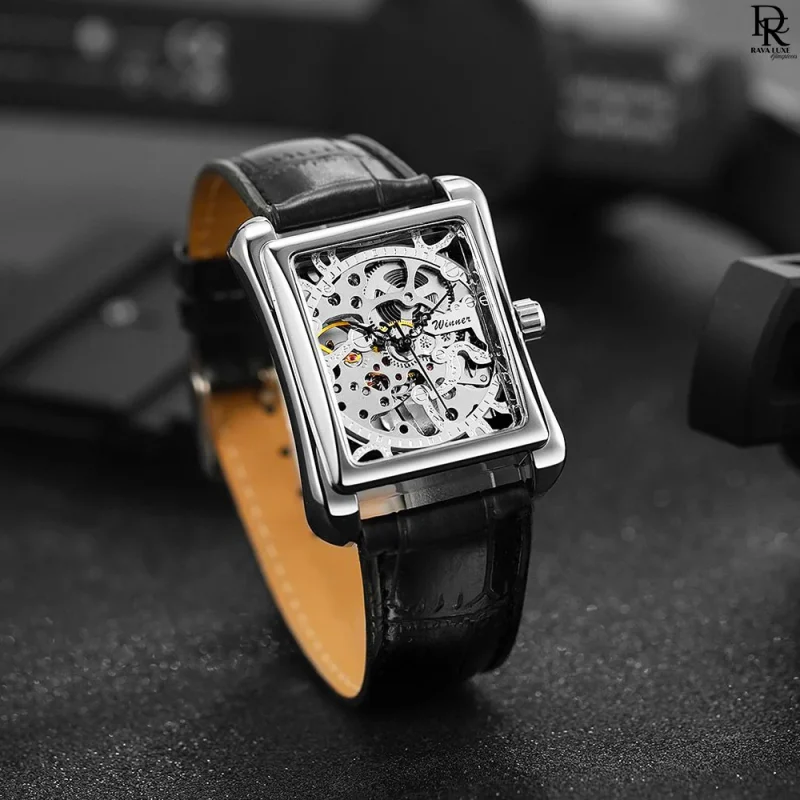 FORSINING Square Skeleton Dial – Automatic Men’s Watch