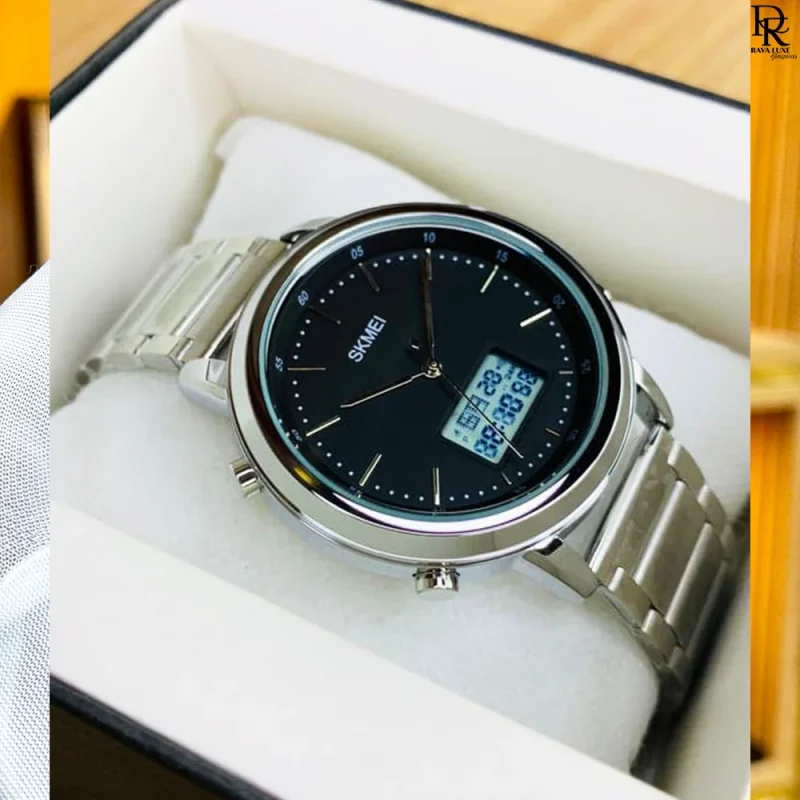 Skmei 1652 Dual Time Stainless Steel Watch – Original