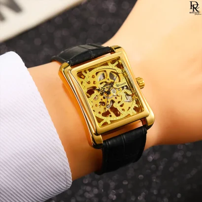 FORSINING Square Skeleton Dial – Automatic Men’s Watch