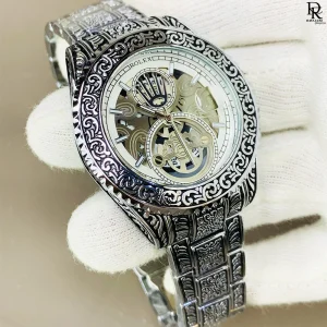 ROLEX Chain Watch - Engraving Model with Heavy Chain