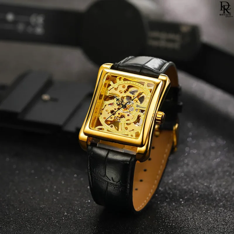 FORSINING Square Skeleton Dial – Automatic Men’s Watch