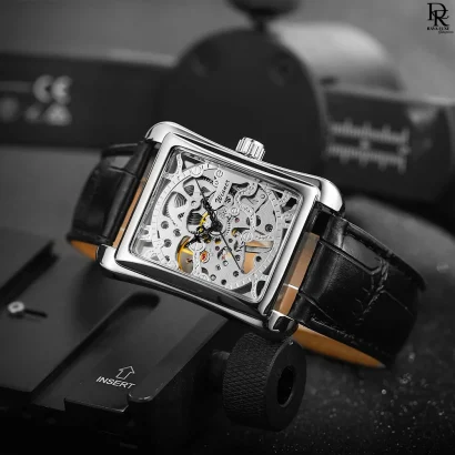 FORSINING Square Skeleton Dial – Automatic Men’s Watch