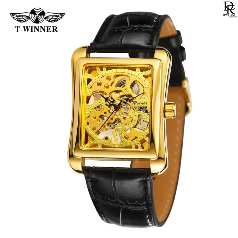 FORSINING Square Skeleton Dial – Automatic Men’s Watch