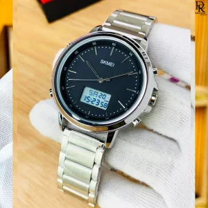 Skmei 1652 Dual Time Stainless Steel Watch – Original