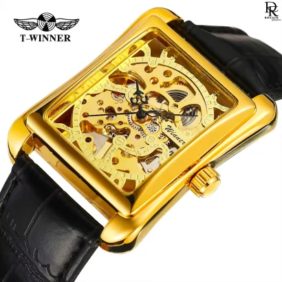 FORSINING Square Skeleton Dial – Automatic Men’s Watch