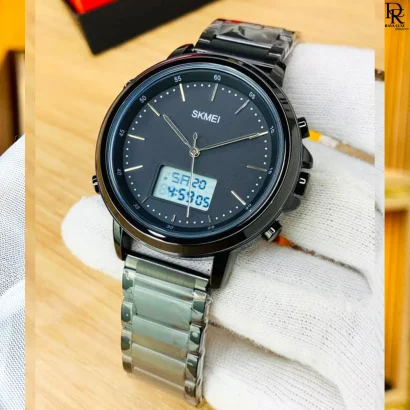 Skmei 1652 Dual Time Stainless Steel Watch – Original
