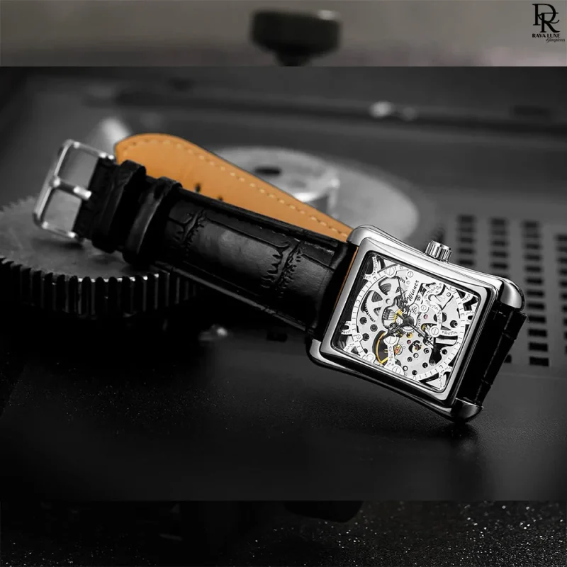 FORSINING Square Skeleton Dial – Automatic Men’s Watch