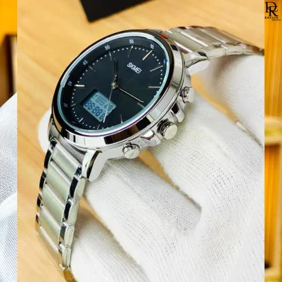 Skmei 1652 Dual Time Stainless Steel Watch – Original