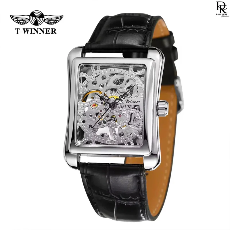 FORSINING Square Skeleton Dial – Automatic Men’s Watch