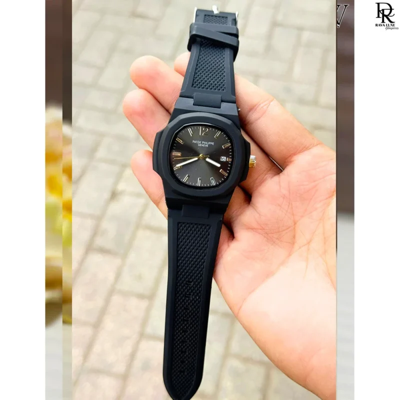 NEW PATEK PHILIPPE – Carbon Fiber Strap Watch