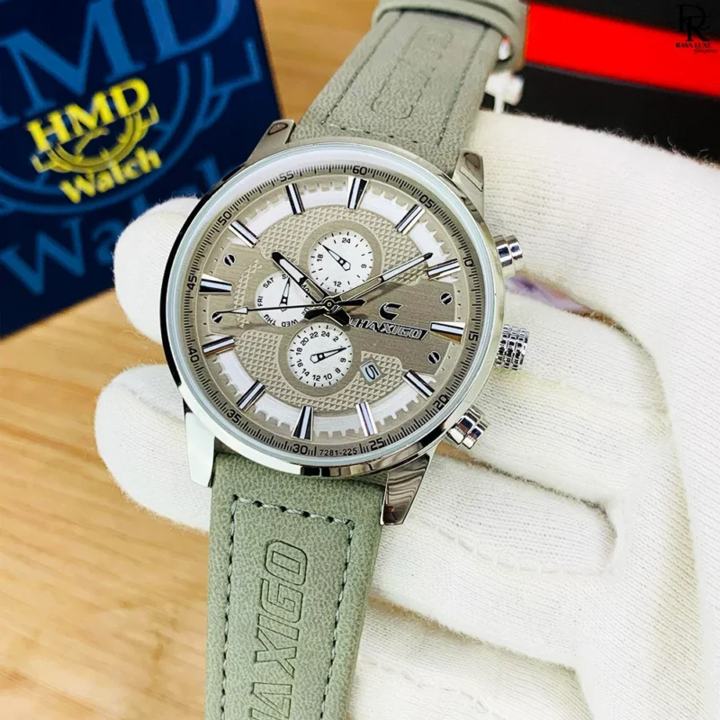 CHAXIGO 6707G Men’s Watch – Leather Strap Edition