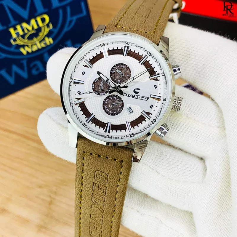 CHAXIGO 6707G Men’s Watch – Leather Strap Edition