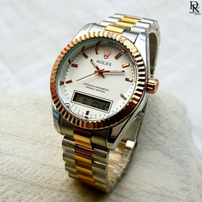 New Arrival – Rolex Double Time Watch | Analog + Digital | Full Features