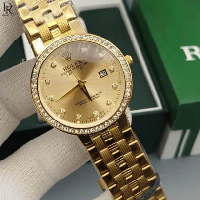 Rolex Men’s Steel Edition ⌚ | Date Working | Stone Case | Premium Finish