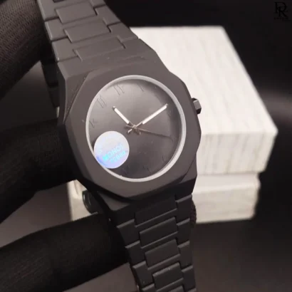 vSABAR – Black Aura Fibre Watch (Good Quality)