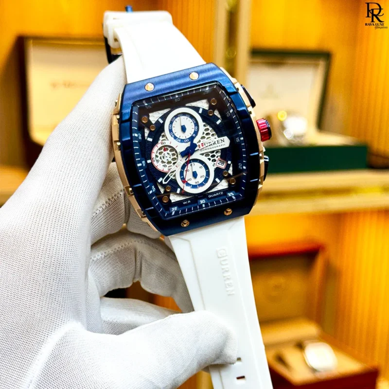CURREN Watch ⌚ | Chrono ⏱ | Date 📅 | Rubber Strap 🖤 | Premium Quality 💯 |