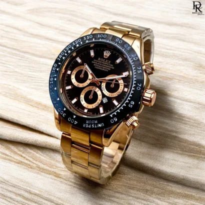Rolex Daytona Chain Model ⌚ | Moving Bezel | Quartz + Date | Premium Look