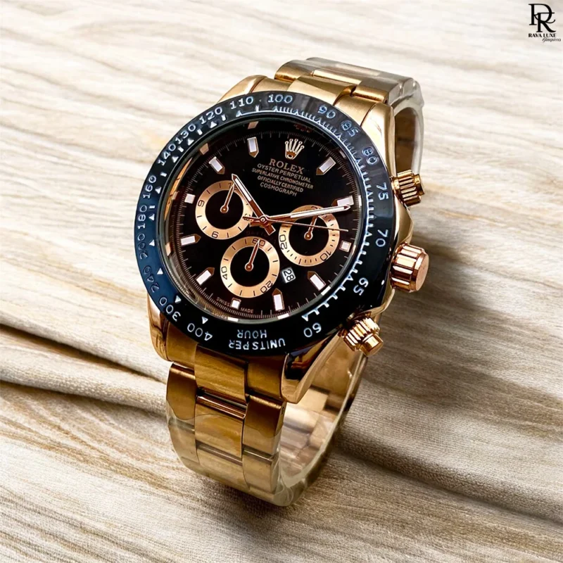 Rolex Daytona Chain Model ⌚ | Moving Bezel | Quartz + Date | Premium Look