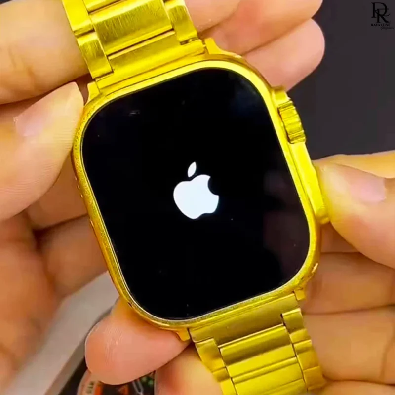 Smart Watch Series 8 Ultra – Gold Edition | Bluetooth Calling | Dual Strap