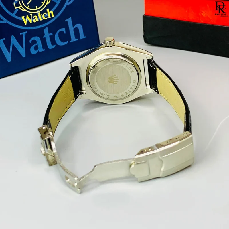 Rolex Arabic Dial – Leather Strap | Date Working | Quartz Movement