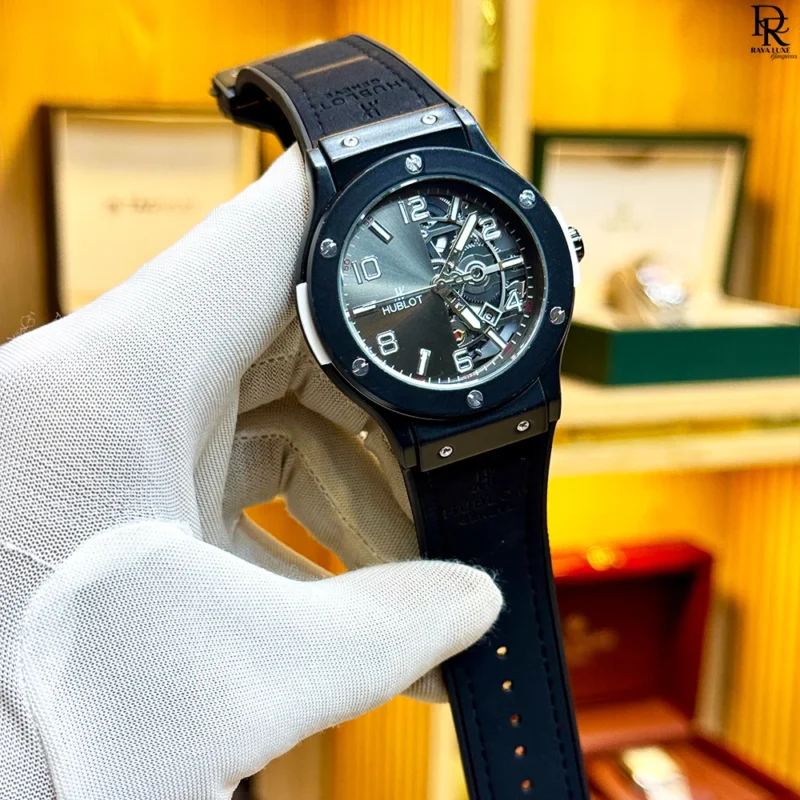 Hublot second copy watch, Hublot new model 2025, Hublot men’s watch Pakistan, rubber strap Hublot, Hublot quartz date working, premium second copy watches, affordable Hublot style watch