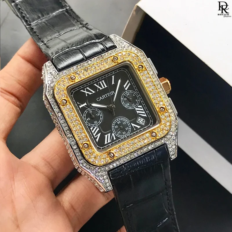 cartier santos men’s watch price in pakistan, cartier luxury chronograph watch, cartier leather strap watch for men, cartier men’s watch stone case, cartier santos model watch pakistan, original cartier men’s watch online shopping, premium cartier men’s watches 2025, cartier men’s watch with date and chronograph, heavy weight cartier watch for men, ravaluxe luxury men’s watches