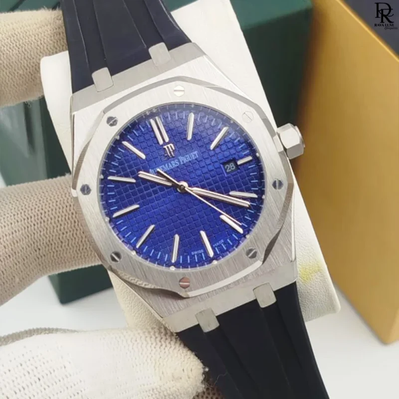 Audemars Piguet 1st copy watch Pakistan, AP automatic watch men, luxury AP rubber strap watch, AP stainless steel case watch, AP replica watch 2025, men’s automatic AP watch price in Pakistan, Audemars Piguet transparent back