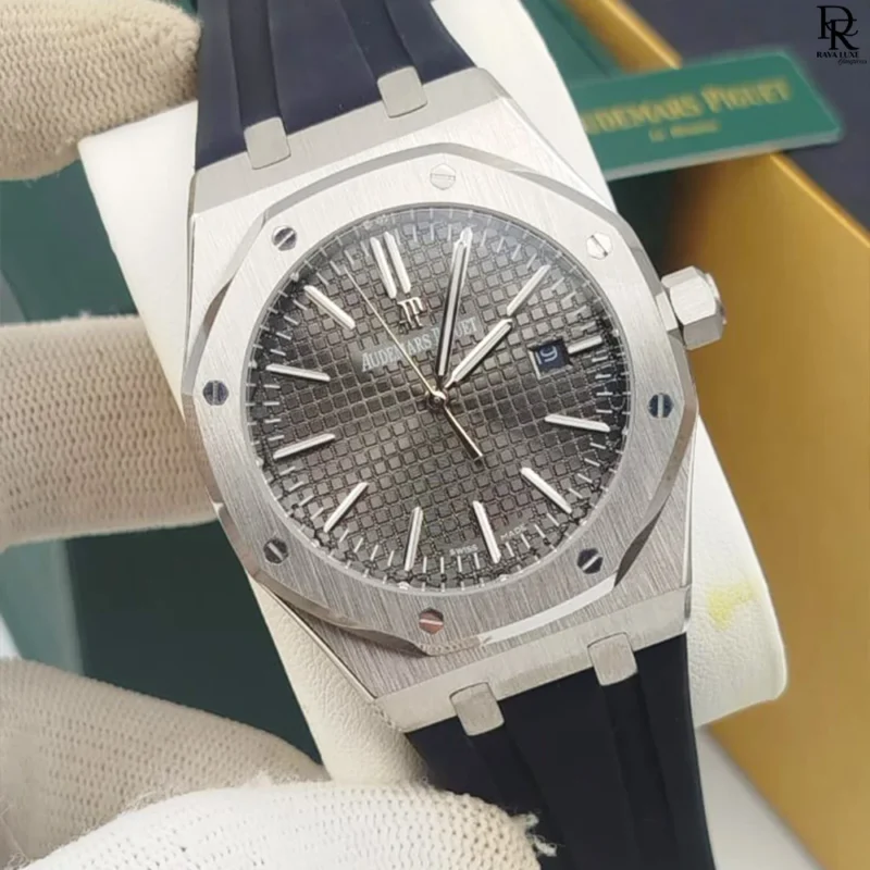 Audemars Piguet 1st copy watch Pakistan, AP automatic watch men, luxury AP rubber strap watch, AP stainless steel case watch, AP replica watch 2025, men’s automatic AP watch price in Pakistan, Audemars Piguet transparent back