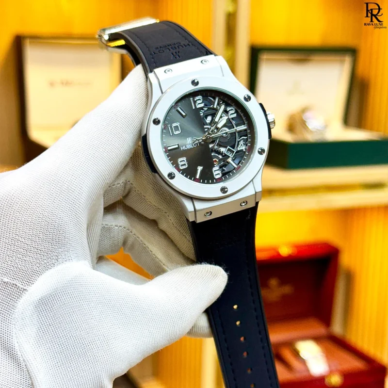 vHublot second copy watch, Hublot new model 2025, Hublot men’s watch Pakistan, rubber strap Hublot, Hublot quartz date working, premium second copy watches, affordable Hublot style watch