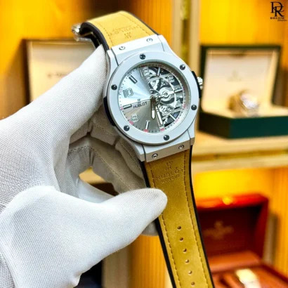 Hublot second copy watch, Hublot new model 2025, Hublot men’s watch Pakistan, rubber strap Hublot, Hublot quartz date working, premium second copy watches, affordable Hublot style watch