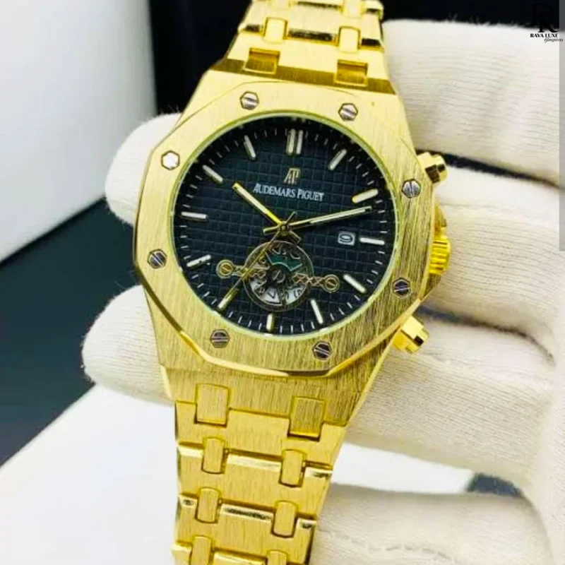 audemars piguet men’s watch price in pakistan, ap luxury watch stainless steel, men’s date working watch pakistan, heavy stainless steel chain watch, audemars piguet ap watch for men, premium men’s wristwatch with date, ap butterfly lock men’s watch, luxury men’s watches under 4000 in pakistan, ravaluxe men’s luxury watches, buy ap men’s watch online pakistan