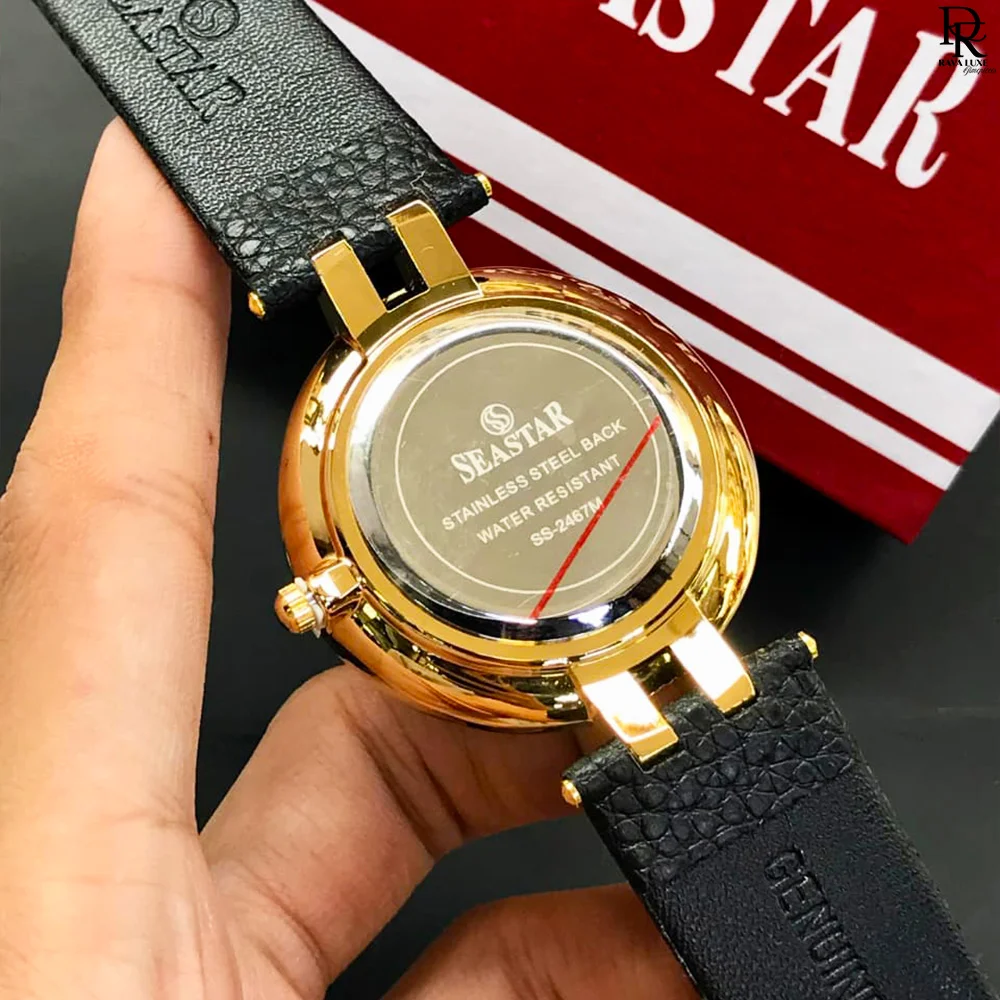 SEASTAR – Original Men’s Collection 4 Seastar men’s watch Pakistan, Seastar original quartz watch, leather strap Seastar watch, Seastar round dial gents watch, Seastar brand watch 2025, men’s watches under 3500 Pakistan