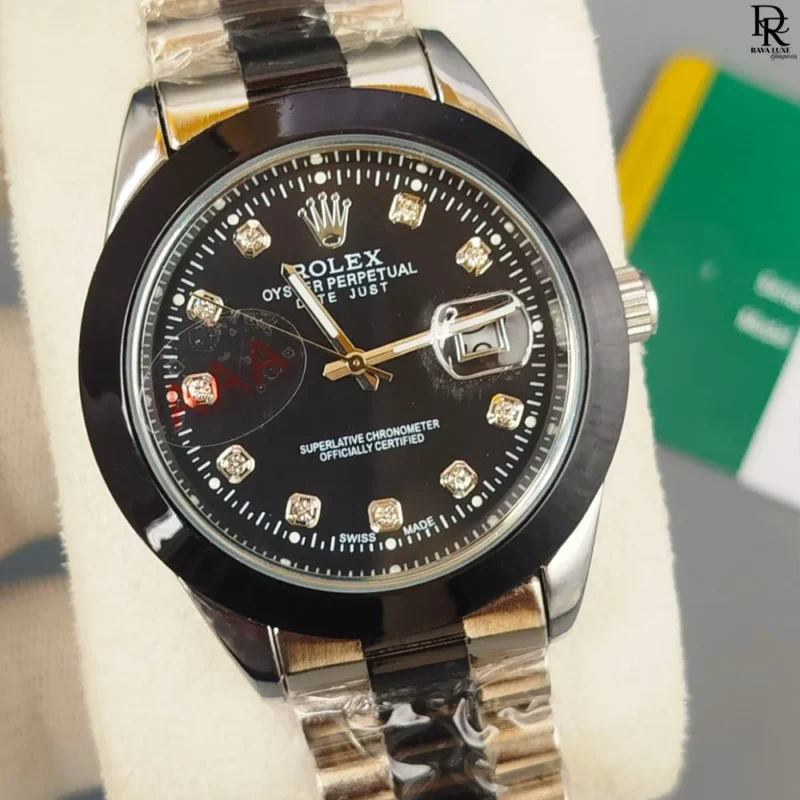 ROLEX – Man Collection (Black Two-Tone | Crown Back Lock)