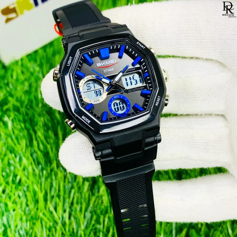 SKMEI original sports watch, dual time SKMEI watch, SKMEI waterproof watch Pakistan, rubber strap sports watch, SKMEI men’s watch 2025, affordable SKMEI watch, stylish sports wristwatch