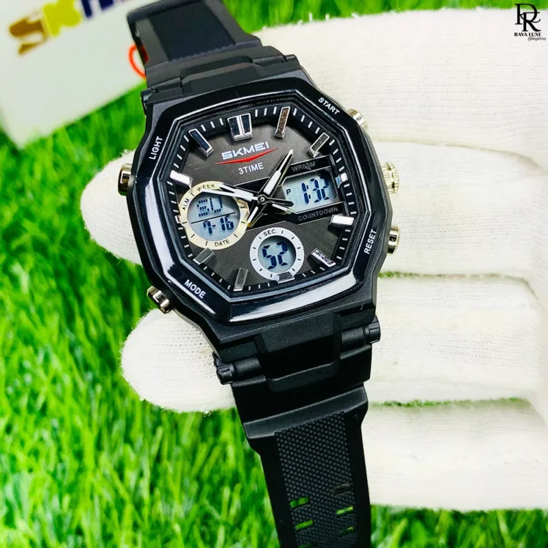 SKMEI original sports watch, dual time SKMEI watch, SKMEI waterproof watch Pakistan, rubber strap sports watch, SKMEI men’s watch 2025, affordable SKMEI watch, stylish sports wristwatch