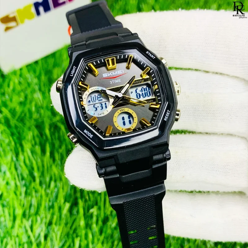 SKMEI original sports watch, dual time SKMEI watch, SKMEI waterproof watch Pakistan, rubber strap sports watch, SKMEI men’s watch 2025, affordable SKMEI watch, stylish sports wristwatch