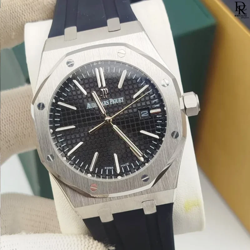 Audemars Piguet 1st copy watch Pakistan, AP automatic watch men, luxury AP rubber strap watch, AP stainless steel case watch, AP replica watch 2025, men’s automatic AP watch price in Pakistan, Audemars Piguet transparent back