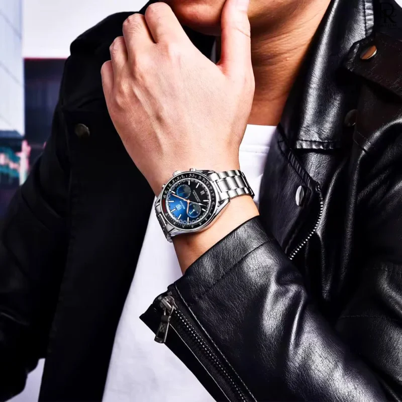 BENYAR original watch Pakistan, BENYAR men’s watch price, BENYAR chronograph watch, BENYAR stainless steel watch, BENYAR quartz watch, BENYAR dual shaded dial, BENYAR luxury watches 2025, premium BENYAR watch with box