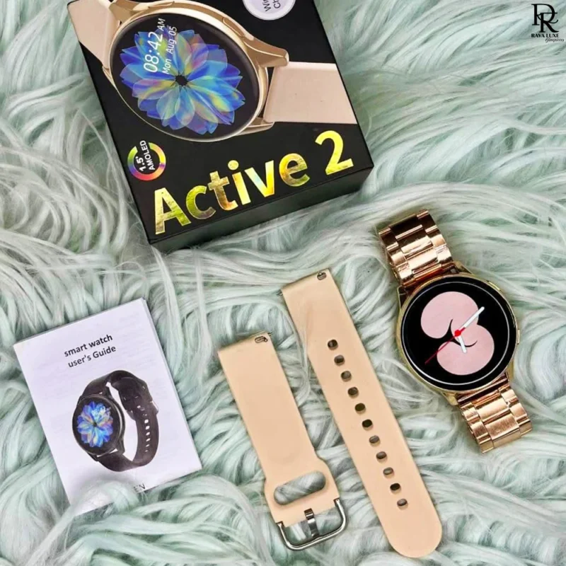 Active 2 Smart Watch Pakistan, smartwatch with chain strap, dual strap smartwatch, smartwatch under 4000 in Pakistan, best budget smartwatch 2025, Active 2 box pack watch, smartwatch with charger Pakistan