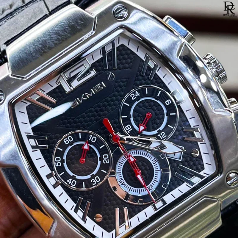 Skmei premium edition watch, Skmei chronograph watch Pakistan, leather strap chronograph watch, Skmei original men’s watch 2025, Skmei stainless steel case watch, best men’s watches under 5000