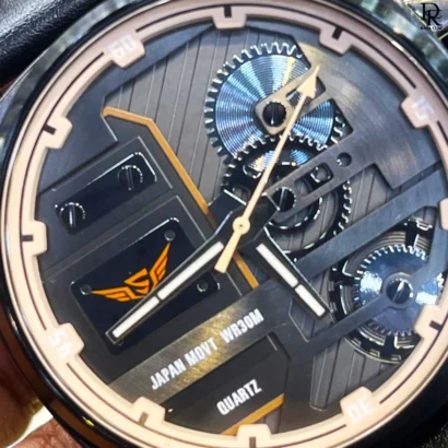 Skmei WR30M watch, Skmei original premium edition, Skmei quartz leather strap watch, Skmei men’s watch Pakistan, Skmei 2025 new model, unique style Skmei watch, water resistant men’s watch under 5000