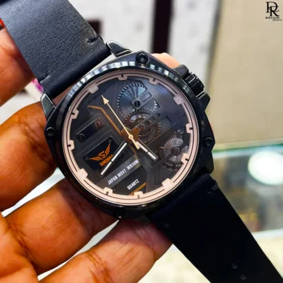 Skmei WR30M watch, Skmei original premium edition, Skmei quartz leather strap watch, Skmei men’s watch Pakistan, Skmei 2025 new model, unique style Skmei watch, water resistant men’s watch under 5000