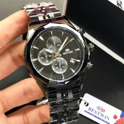 BESTWIN men’s watch, BESTWIN original watch Pakistan, BESTWIN chronograph watch, BESTWIN stainless steel watch, BESTWIN cut bezel watch, BESTWIN quartz watch, luxury BESTWIN watches 2025, BESTWIN men’s wristwatch price