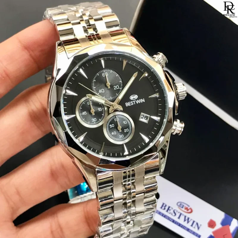 BESTWIN men’s watch, BESTWIN original watch Pakistan, BESTWIN chronograph watch, BESTWIN stainless steel watch, BESTWIN cut bezel watch, BESTWIN quartz watch, luxury BESTWIN watches 2025, BESTWIN men’s wristwatch price