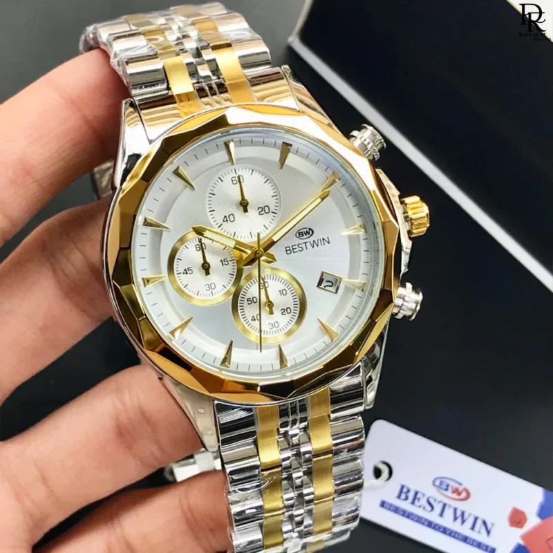 BESTWIN men’s watch, BESTWIN original watch Pakistan, BESTWIN chronograph watch, BESTWIN stainless steel watch, BESTWIN cut bezel watch, BESTWIN quartz watch, luxury BESTWIN watches 2025, BESTWIN men’s wristwatch price