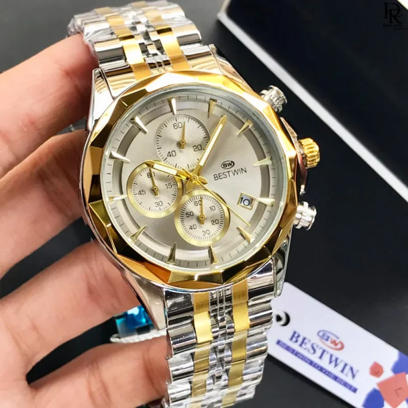 BESTWIN men’s watch, BESTWIN original watch Pakistan, BESTWIN chronograph watch, BESTWIN stainless steel watch, BESTWIN cut bezel watch, BESTWIN quartz watch, luxury BESTWIN watches 2025, BESTWIN men’s wristwatch price