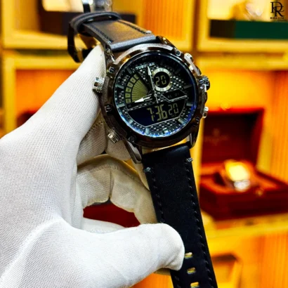 Buy TUBULAR Original Watch – Dual Display Leather Watch with Light | Ravaluxe